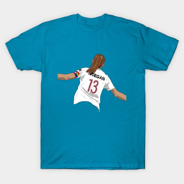 Alex Morgan San Diego Wave Soccer T-Shirt by Hevding